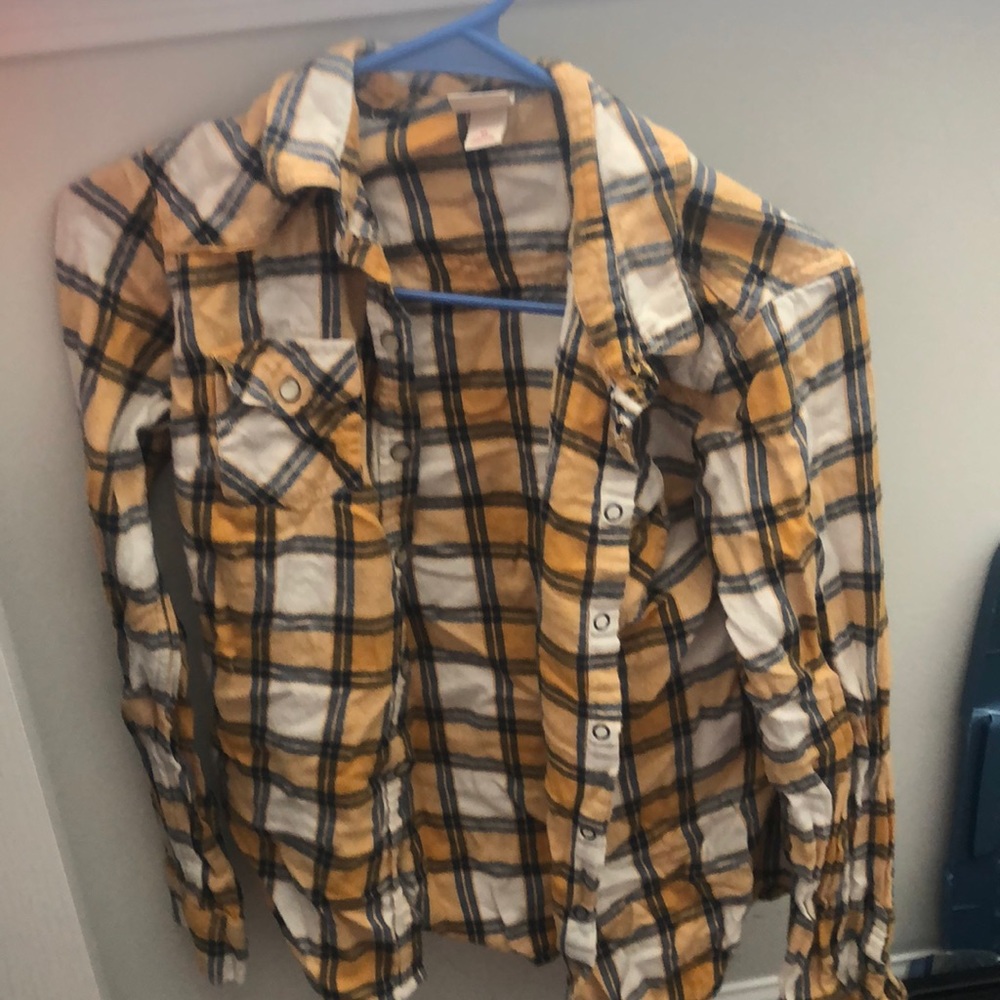 Mossimo Medium Yellow Flannel